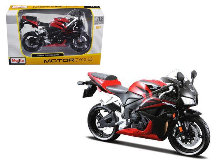 Honda CBR 600RR Red and Black 1/12 Diecast Motorcycle Model by Maisto-0