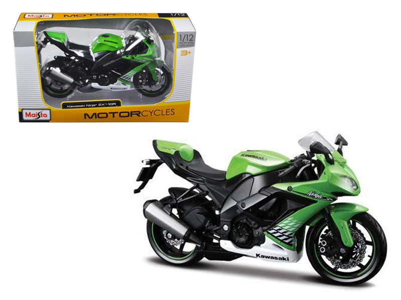 2010 Kawasaki Ninja ZX-10R Green 1/12 Diecast Motorcycle Model by Maisto-0