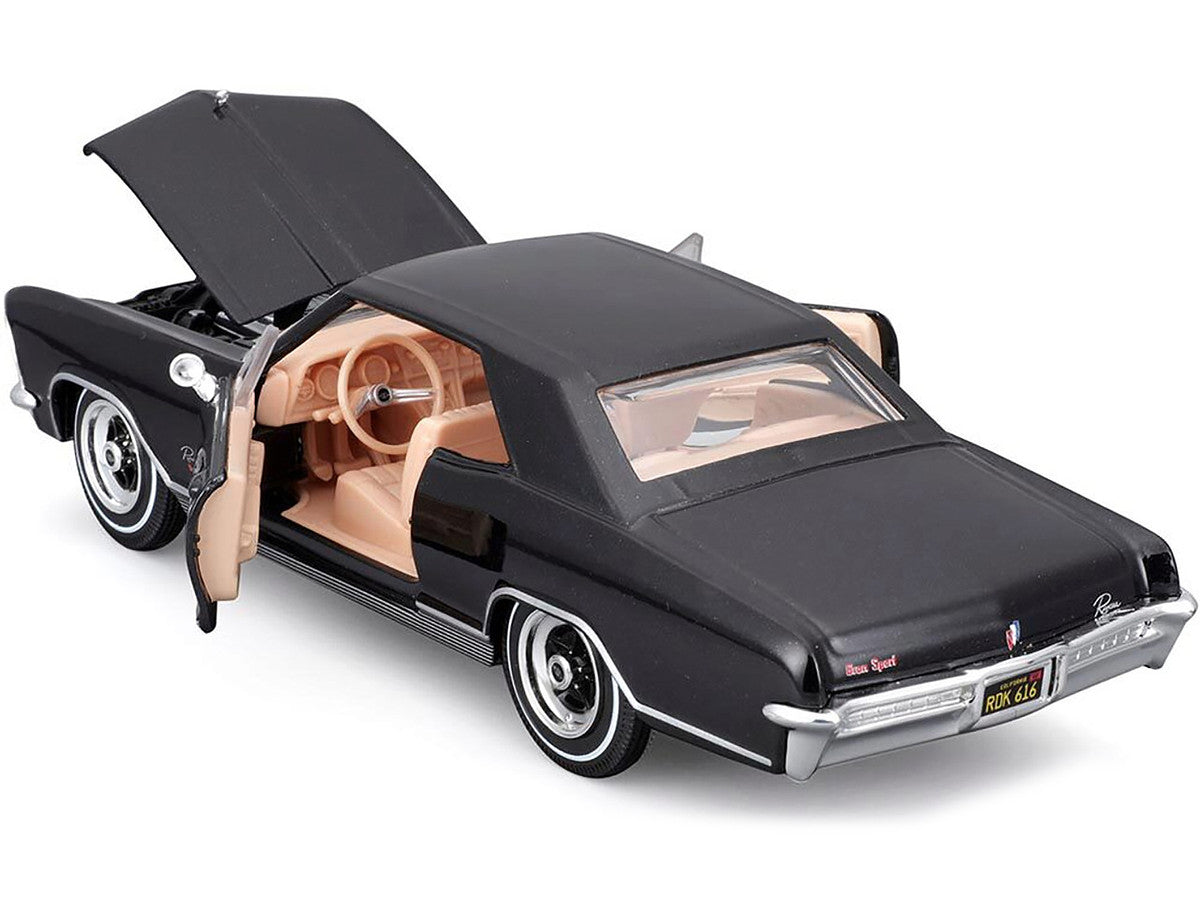 Buick Riviera 1965 Gran Sport Black 1:26 Diecast Model Car