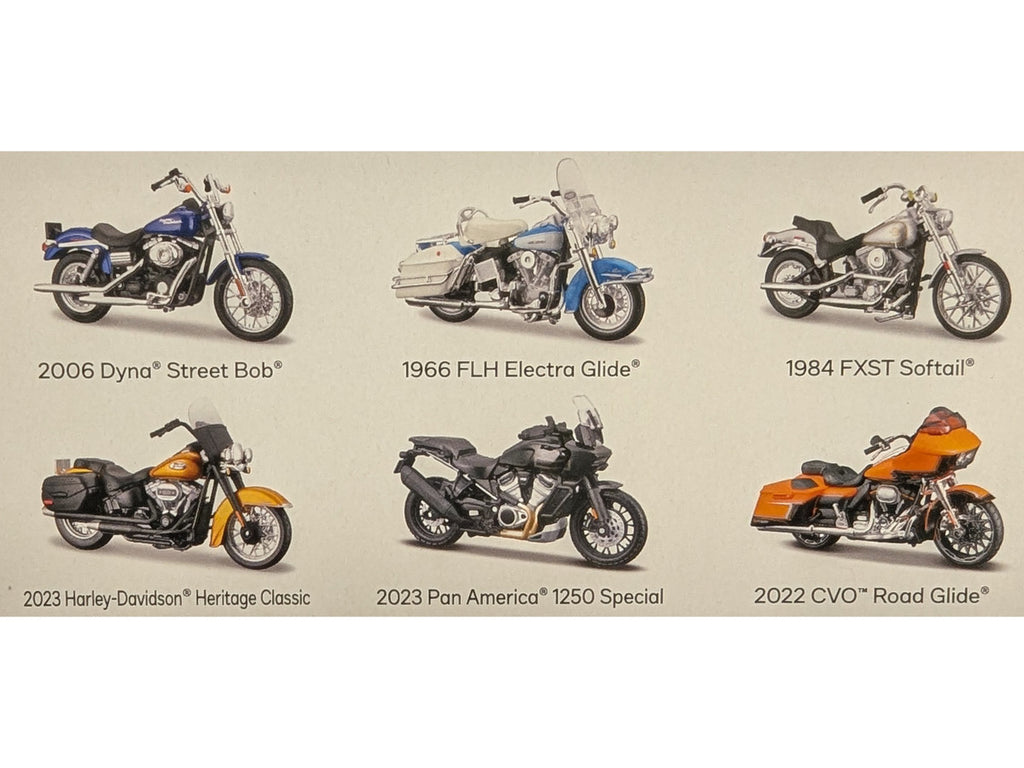 Harley-Davidson Motorcycles 6 piece Set Series 44 1/18 Diecast
