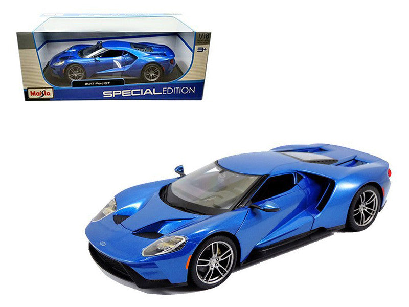 2017 Ford GT Blue Metallic 1/18 Diecast Model Car by Maisto-0