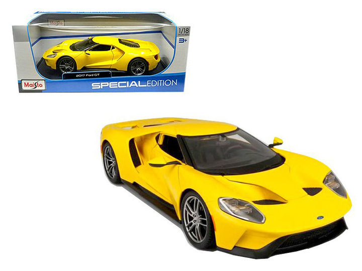 2017 Ford GT Yellow 1/18 Diecast Model Car by Maisto-0