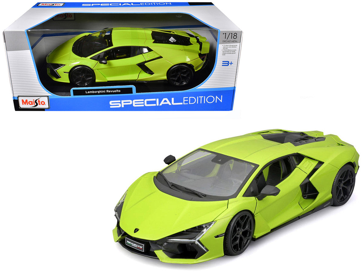 Lamborghini Revuelto Green Metallic "Special Edition" 1/18 Diecast Model Car by Maisto-2