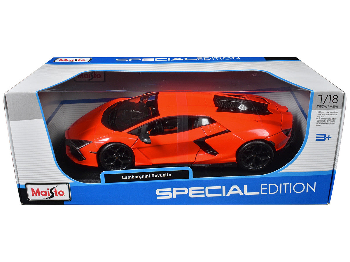 Lamborghini Revuelto Orange "Special Edition" Series 1/18 Diecast Model Car by Maisto-0