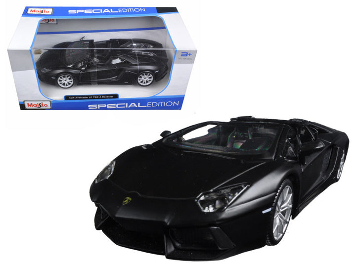 Lamborghini Aventador LP 700-4 Roadster Matt Black 1/24 Diecast Model Car  by Maisto-0