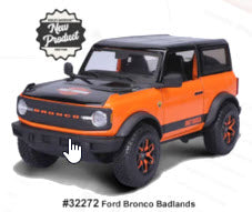 Harley Davidson Themed Vehicles 1:24 Scale Diecast Models- By Maisto 2021 Ford Bronco Badlands