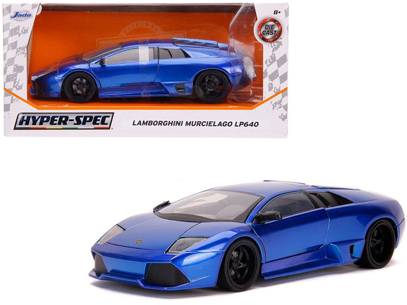 Lamborghini Murcielago LP640 Candy Blue "Hyper-Spec" 1/24 Diecast Model Car by Jada-0