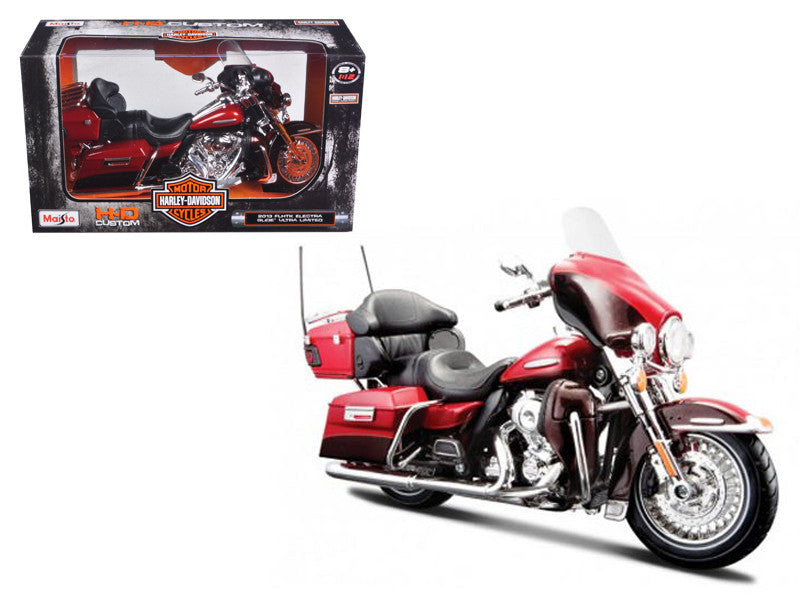 2013 Harley Davidson FLHTK Electra Glide Ultra Limited Red Bike 1/12 Diecast Motorcycle Model by Maisto-0