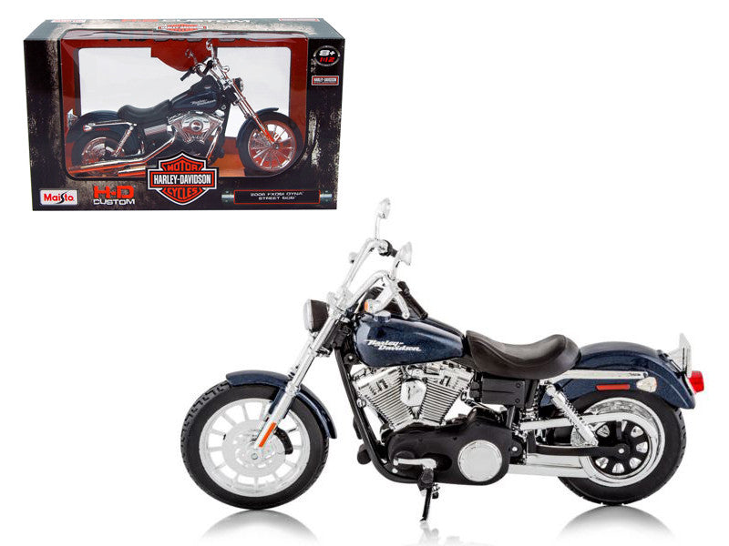 2006 Harley Davidson FXDBI Dyna Street Bob Bike Motorcycle Model 1/12 by Maisto-0