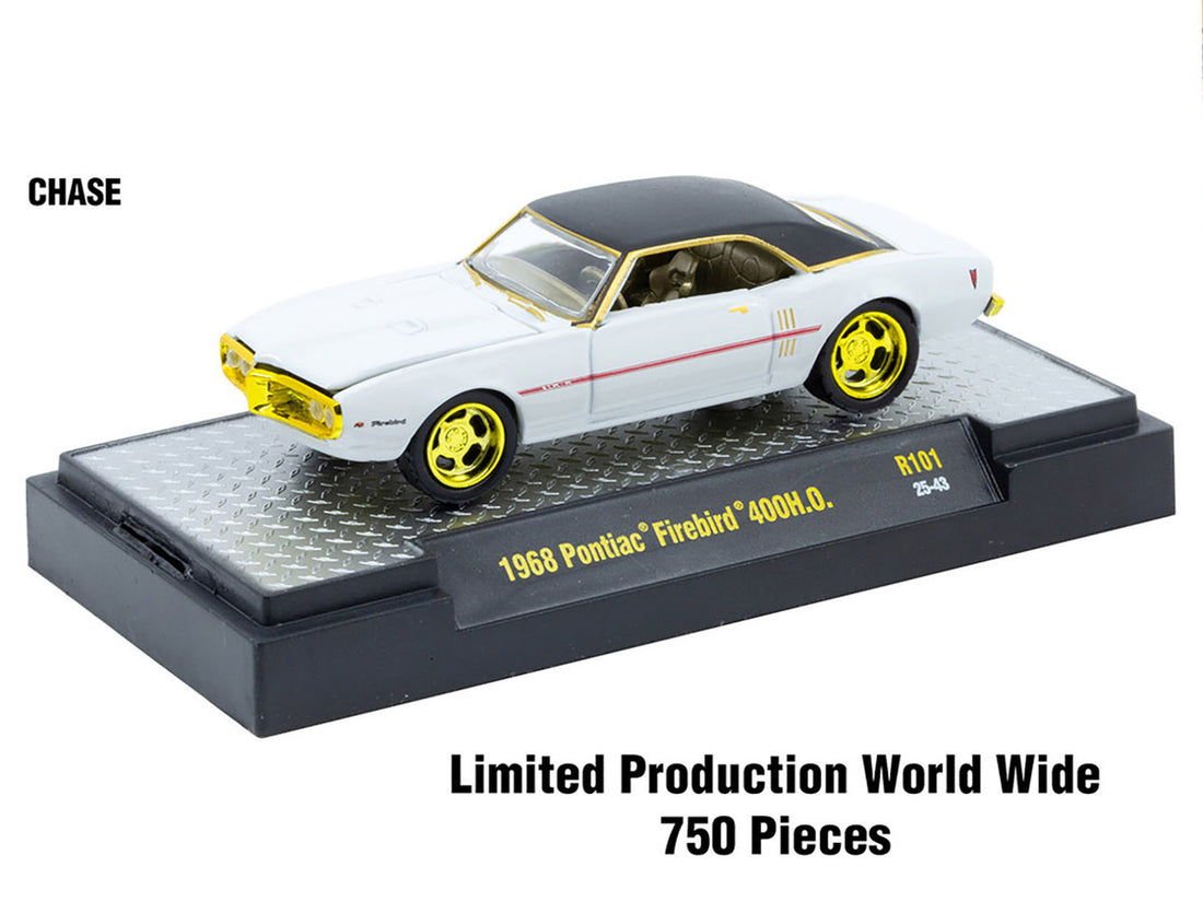 "Auto-Thentics" 6 piece Set Release 101 IN DISPLAY CASES Limited Edition 1/64 Diecast Model Cars by M2 Machines-1