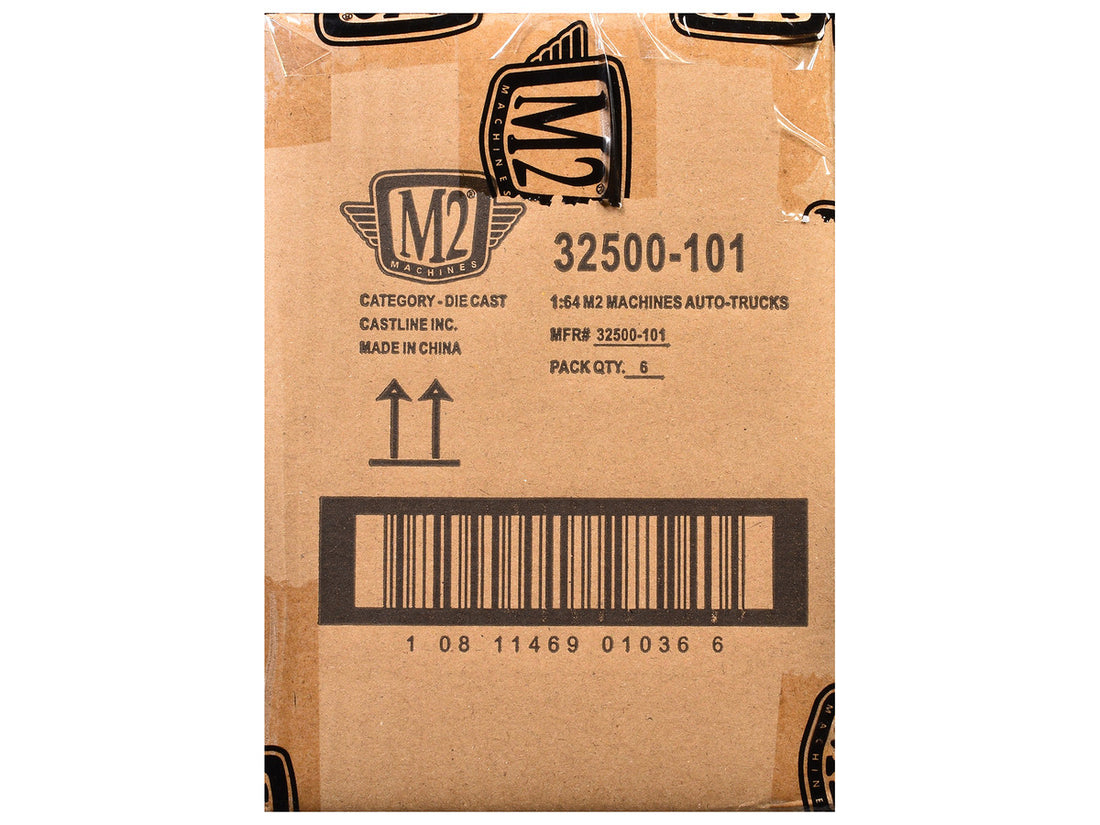 "Auto-Thentics" 6 piece Set Release 101 IN DISPLAY CASES Limited Edition 1/64 Diecast Model Cars by M2 Machines-2