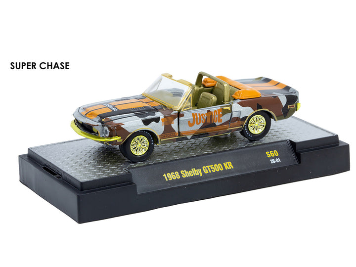 Auto Meets Set of 6 Cars IN DISPLAY CASES Release S60 Limited Edition 1/64 Diecast Model Cars by M2 Machines 2
