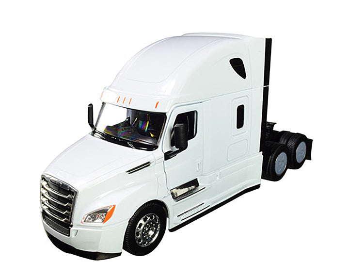 Freightliner Cascadia Truck White "Transporter" 1/32 Diecast Model by Welly 2