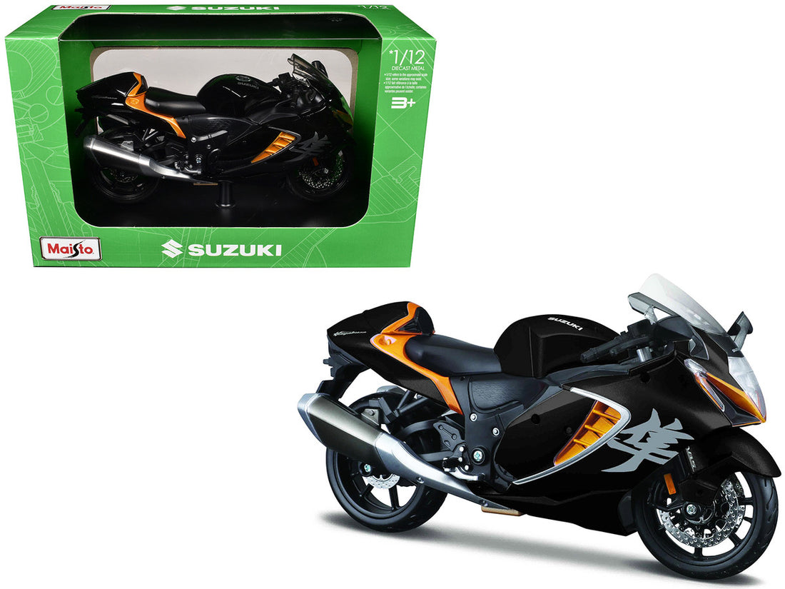 2022 Suzuki Hayabusa Black Metallic 1/12 Diecast Motorcycle Model by Maisto-2