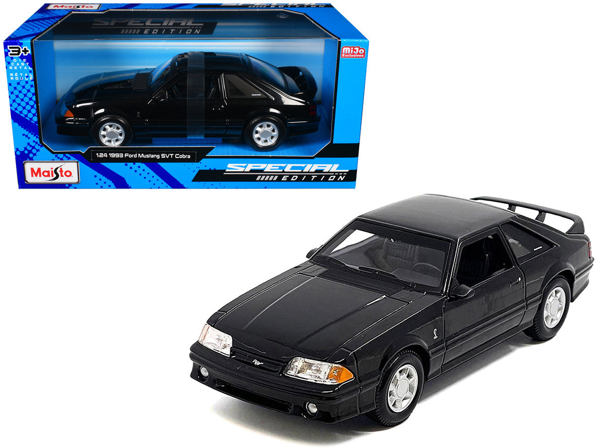 1993 Ford Mustang SVT Cobra Black "Special Edition" Series 1/24 Diecast Model Car by Maisto-2