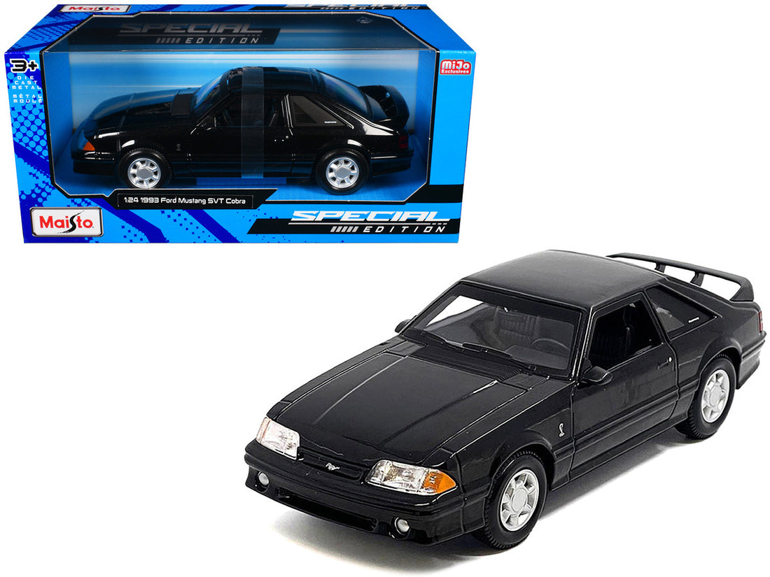 1993 Ford Mustang SVT Cobra Black "Special Edition" Series 1/24 Diecast Model Car by Maisto-2