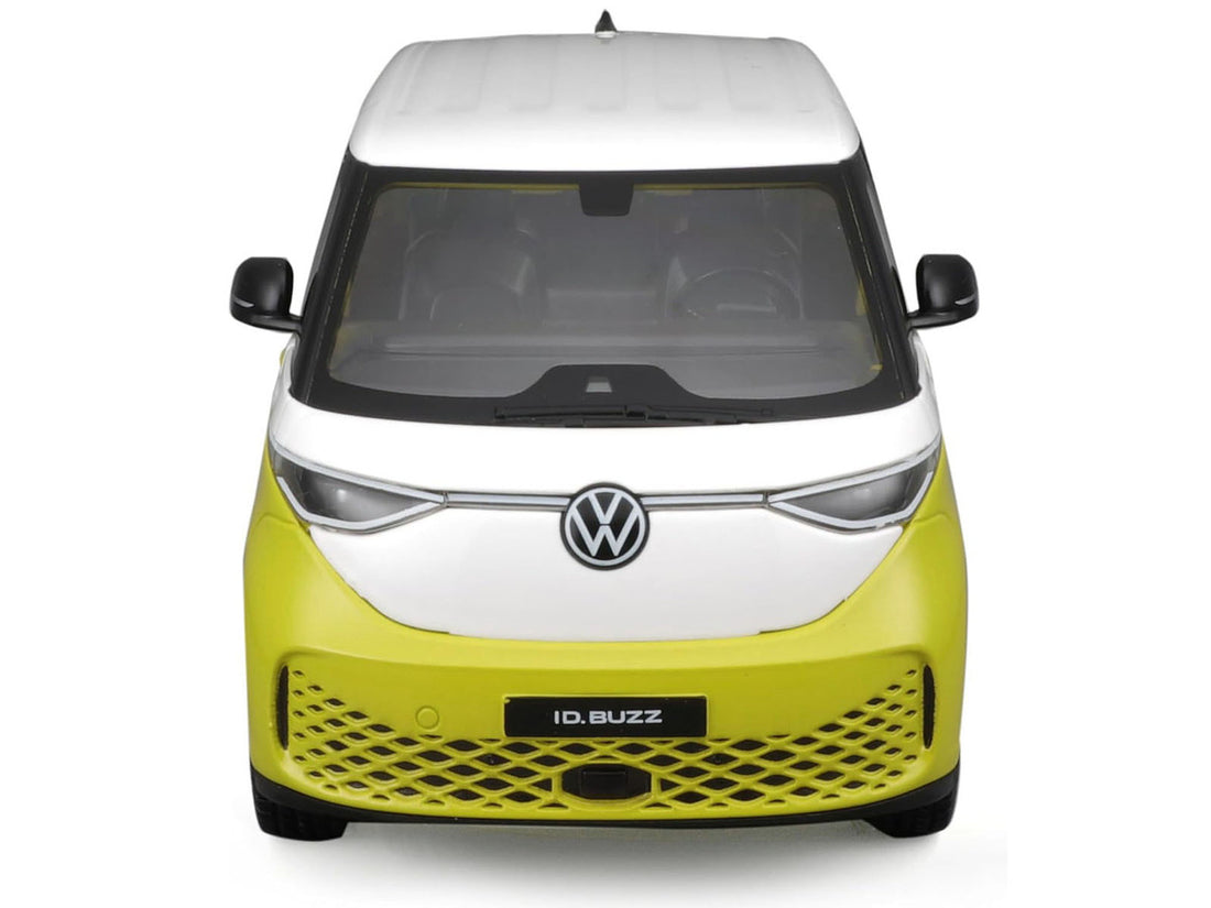 2023 Volkswagen ID. Buzz Van Yellow and White "Special Edition" Series 1/24 Diecast Model Car by Maisto-1