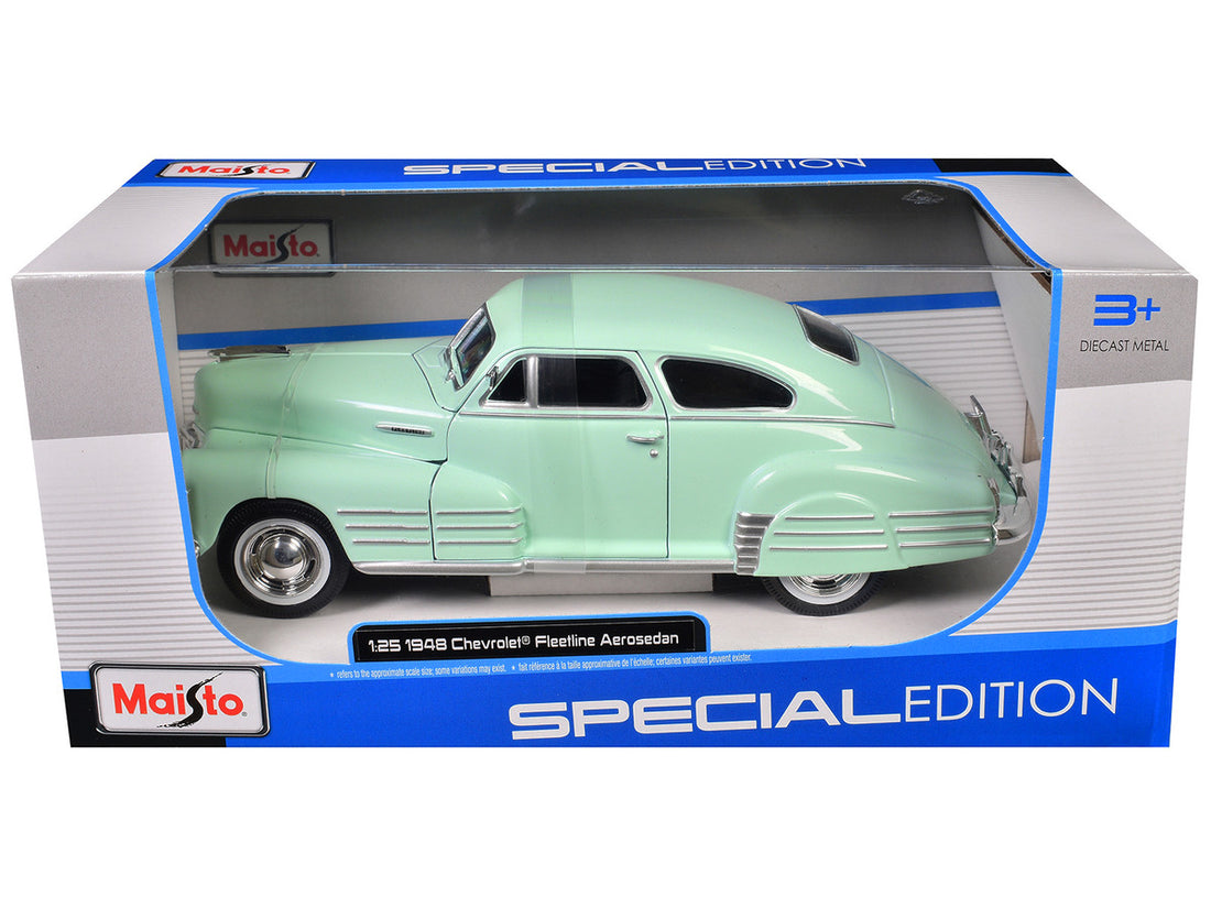 1948 Chevrolet Fleetline Aerosedan Light Green "Special Edition" Series 1/25 Diecast Model Car by Maisto-2