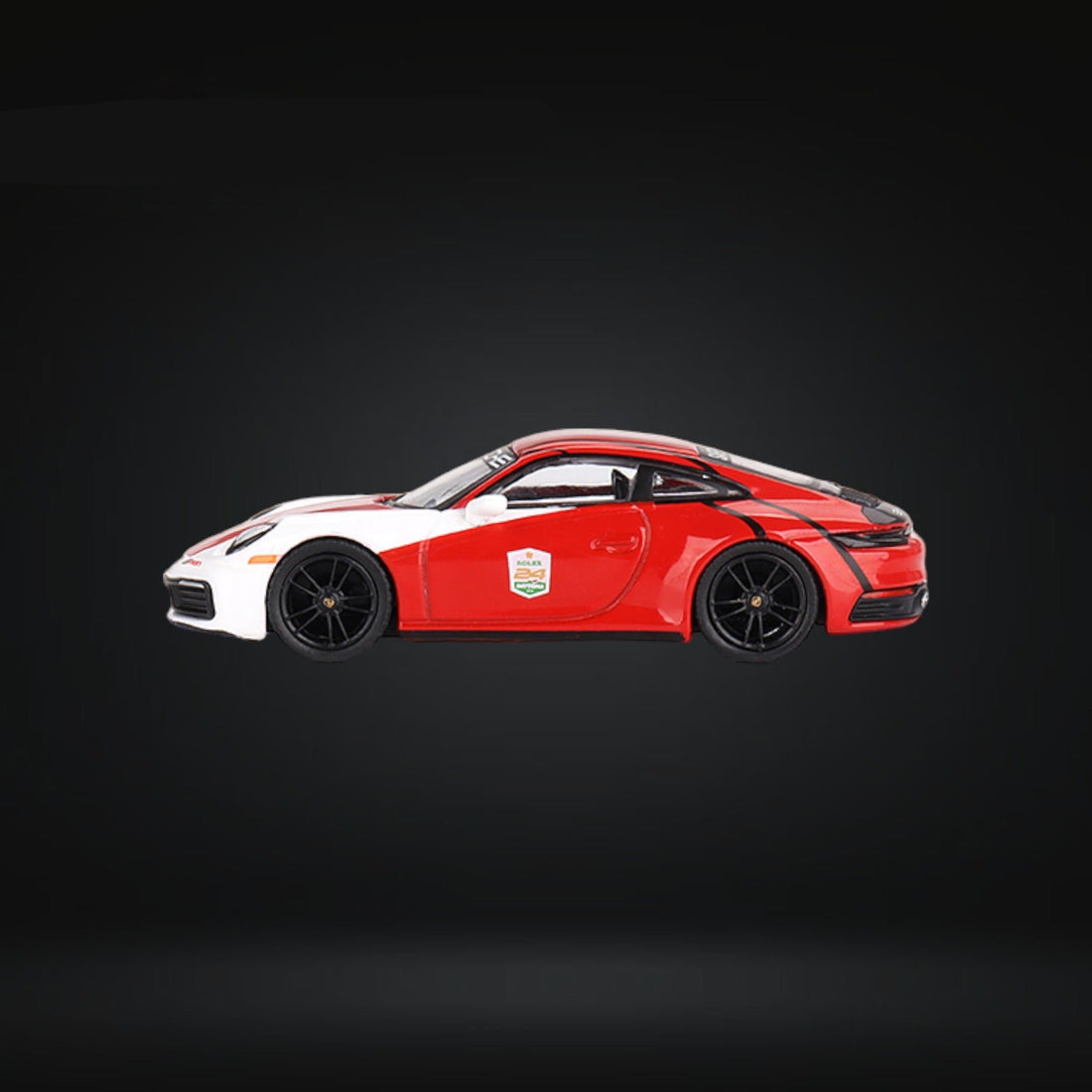 Porsche 911 992 Carrera S Safety Car #699 1:64 by Mini-GT MGT00699 Side View