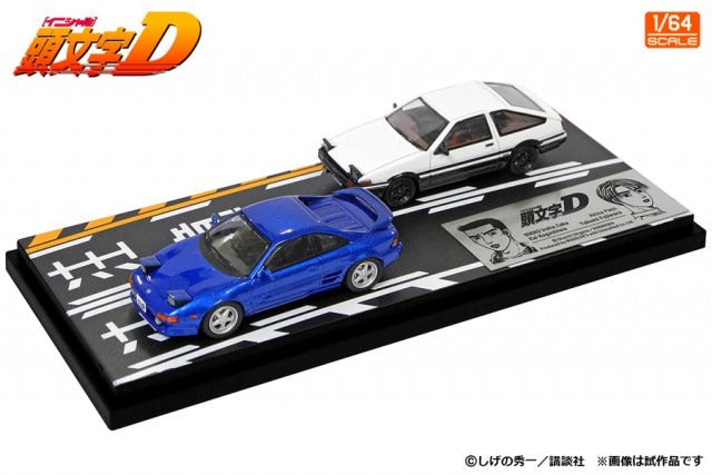 Toyota MR2 SW20 & AE86 Trueno Vol. 15 2 piece set + Diorama MD64215 1:64 by Hi-Story initial-D