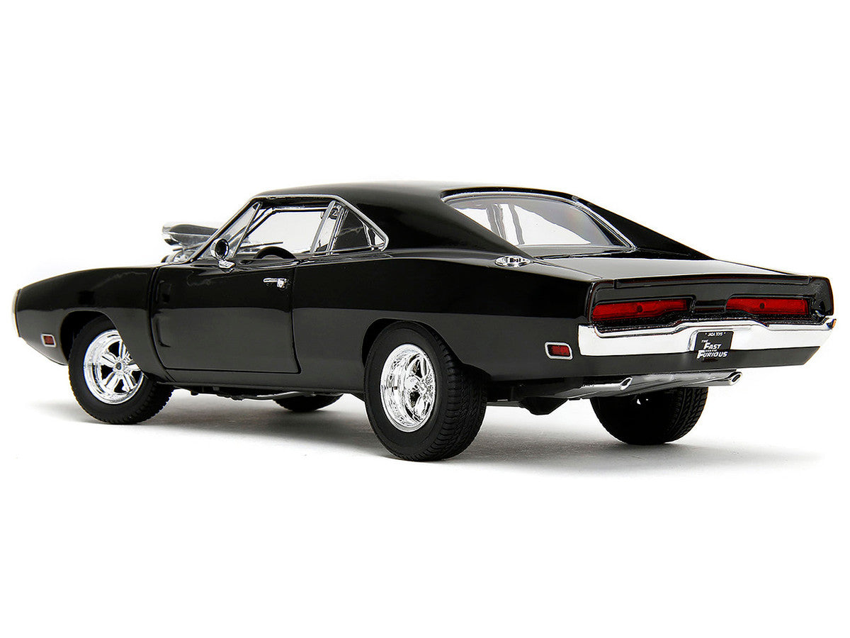 Dom's Dodge Charger R/T Black "Fast & Furious" (2009) Movie "TrueSpec" Series 1/24 Diecast Model Car by Jada-0