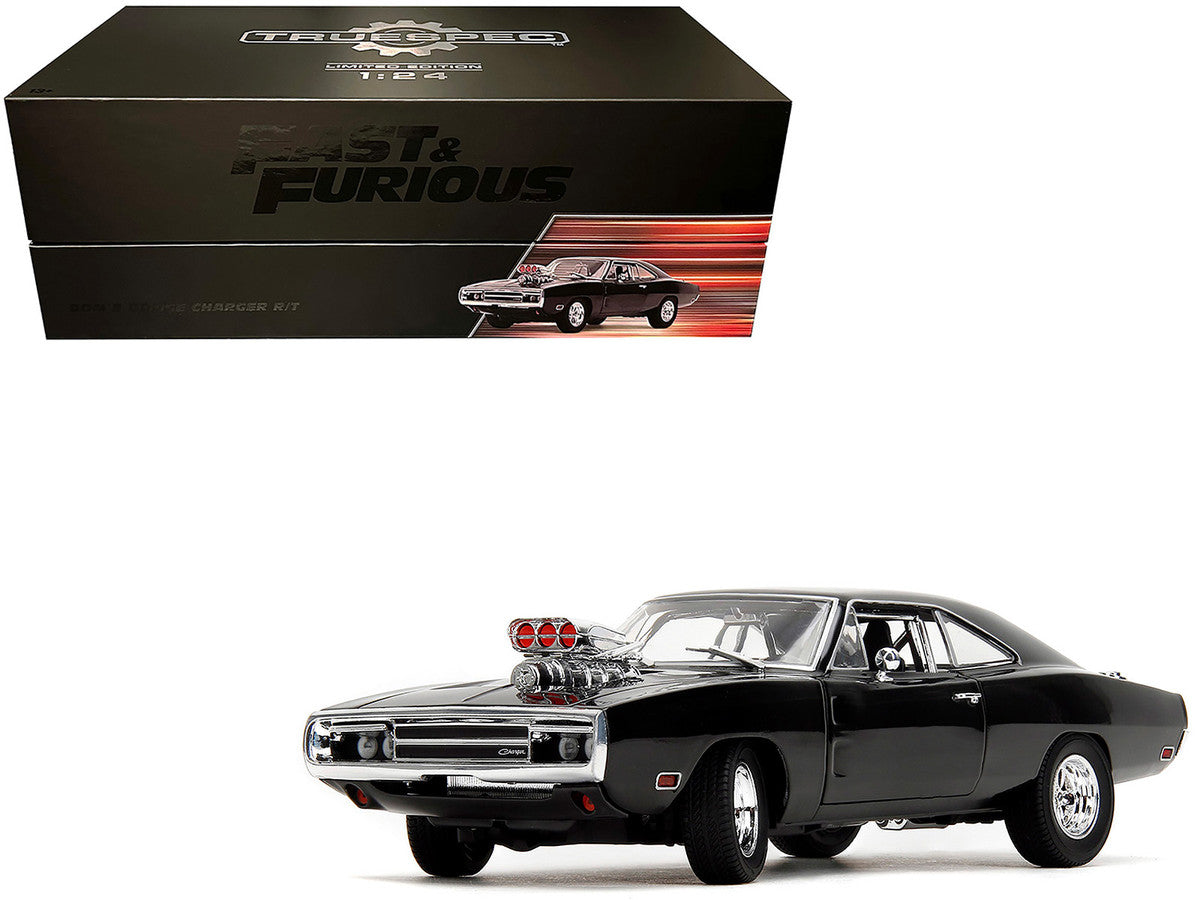 Dom's Dodge Charger R/T Black "Fast & Furious" (2009) Movie "TrueSpec" Series 1/24 Diecast Model Car by Jada-4
