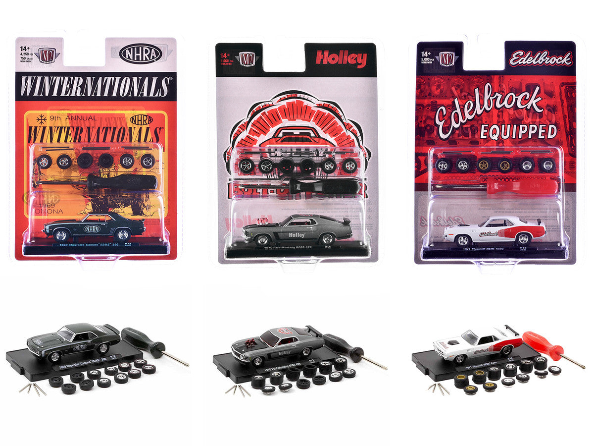 "Auto Wheels" 3 piece Car Set Release 12 Limited Edition to 5000 pieces Worldwide 1/64 Diecast Model Cars by M2 Machines-2