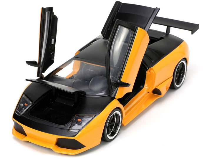 Lamborghini Murcielago LP 640 Yellow Metallic and Matt Black "Hyper-Spec" Series 1/24 Diecast Model Car by Jada-1