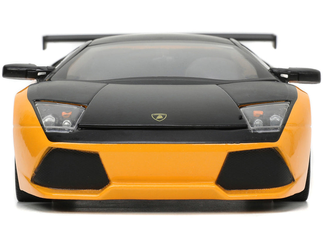 Lamborghini Murcielago LP 640 Yellow Metallic and Matt Black "Hyper-Spec" Series 1/24 Diecast Model Car by Jada-3