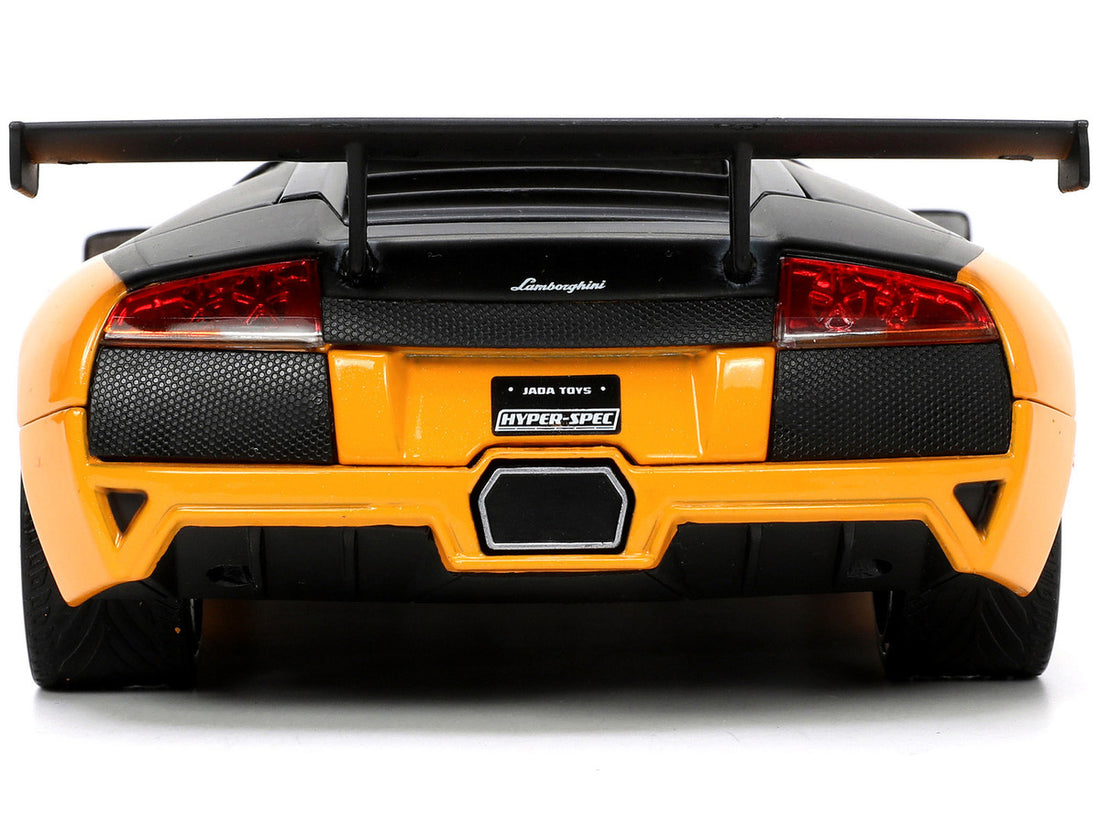 Lamborghini Murcielago LP 640 Yellow Metallic and Matt Black "Hyper-Spec" Series 1/24 Diecast Model Car by Jada-4