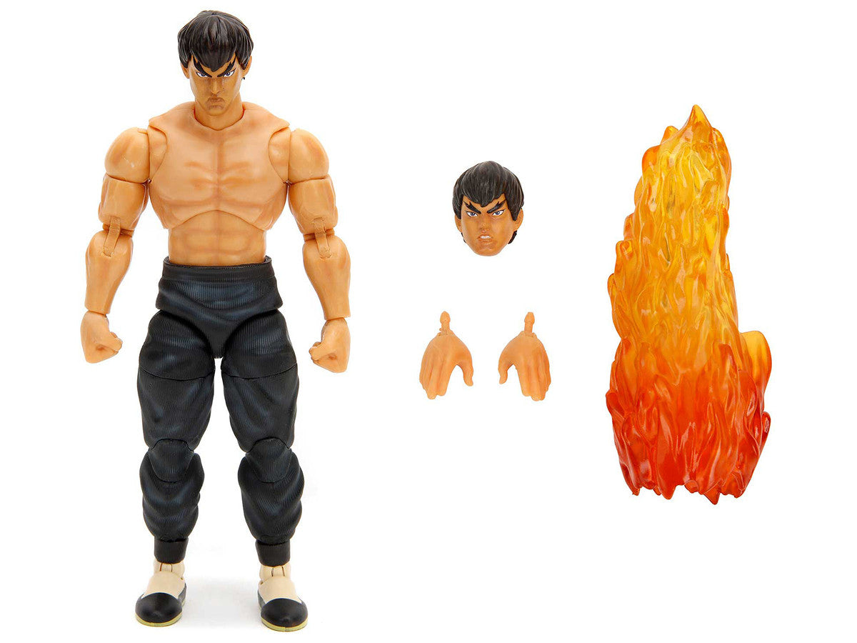 Fei Long 6" Moveable Figure with Accessories and Alternate Head and Hands "Ultra Street Fighter II: The Final Challengers" (2017) Video Game model by Jada-1