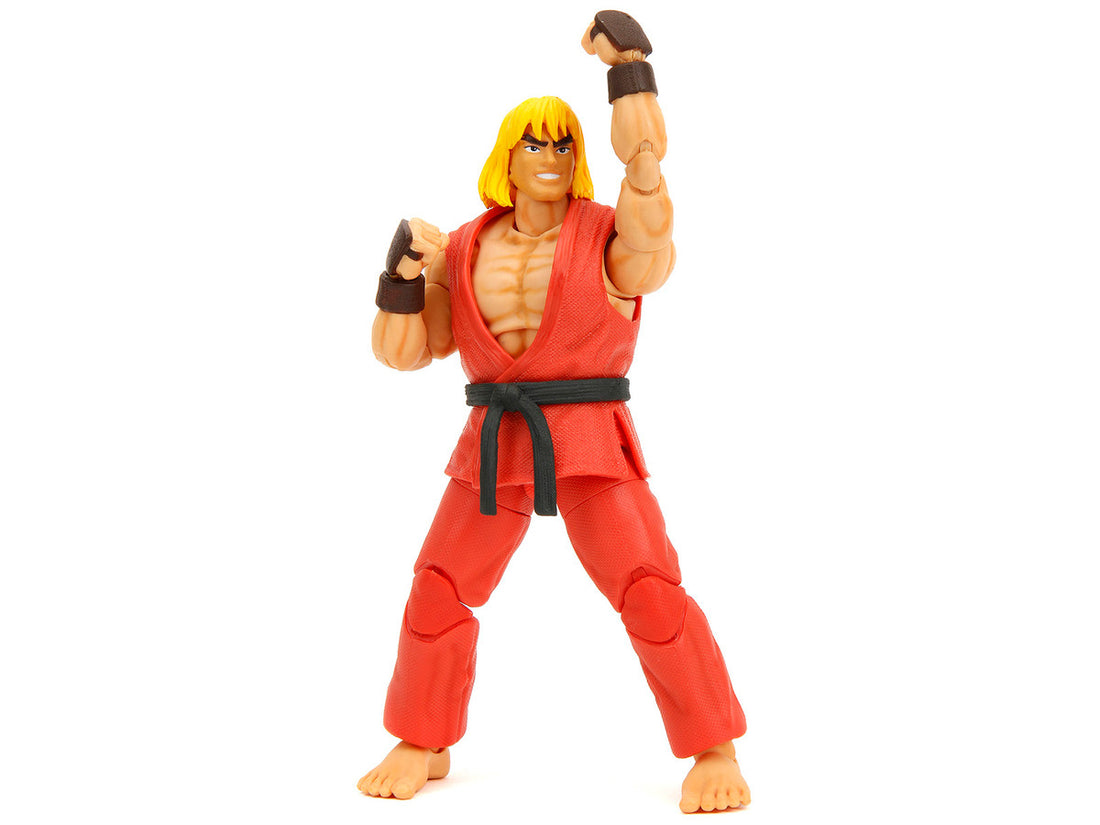 Ken 6" Moveable Figure with Accessories and Alternate Head and Hands "Ultra Street Fighter II: The Final Challengers" (2017) Video Game Model by Jada-3