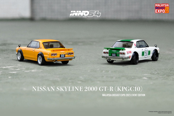 Nissan Skyline 2000 GT-R (KPGC10) MALAYSIA DIECAST EXPO 2023 Event Edition 1:64 by Inno64 Rear View