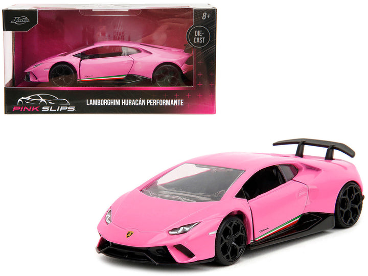 Lamborghini Huracan Performante Matt Pink "Pink Slips" Series 1/32 Diecast Model Car by Jada-0