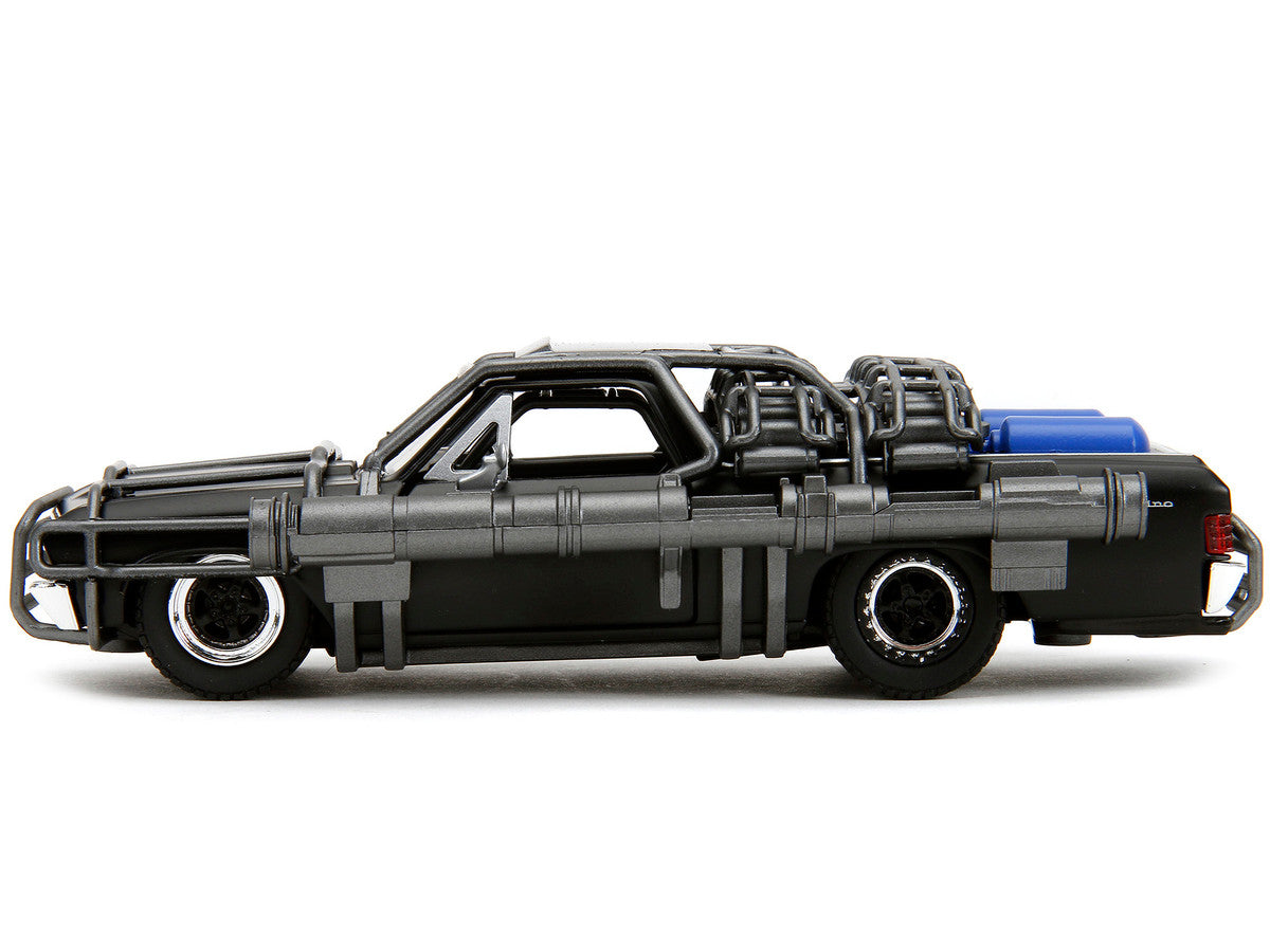1967 Chevrolet El Camino with Cannons Matt Black "Fast X" (2023) Movie "Fast & Furious" Series 1/32 Diecast Model Car by Jada-1