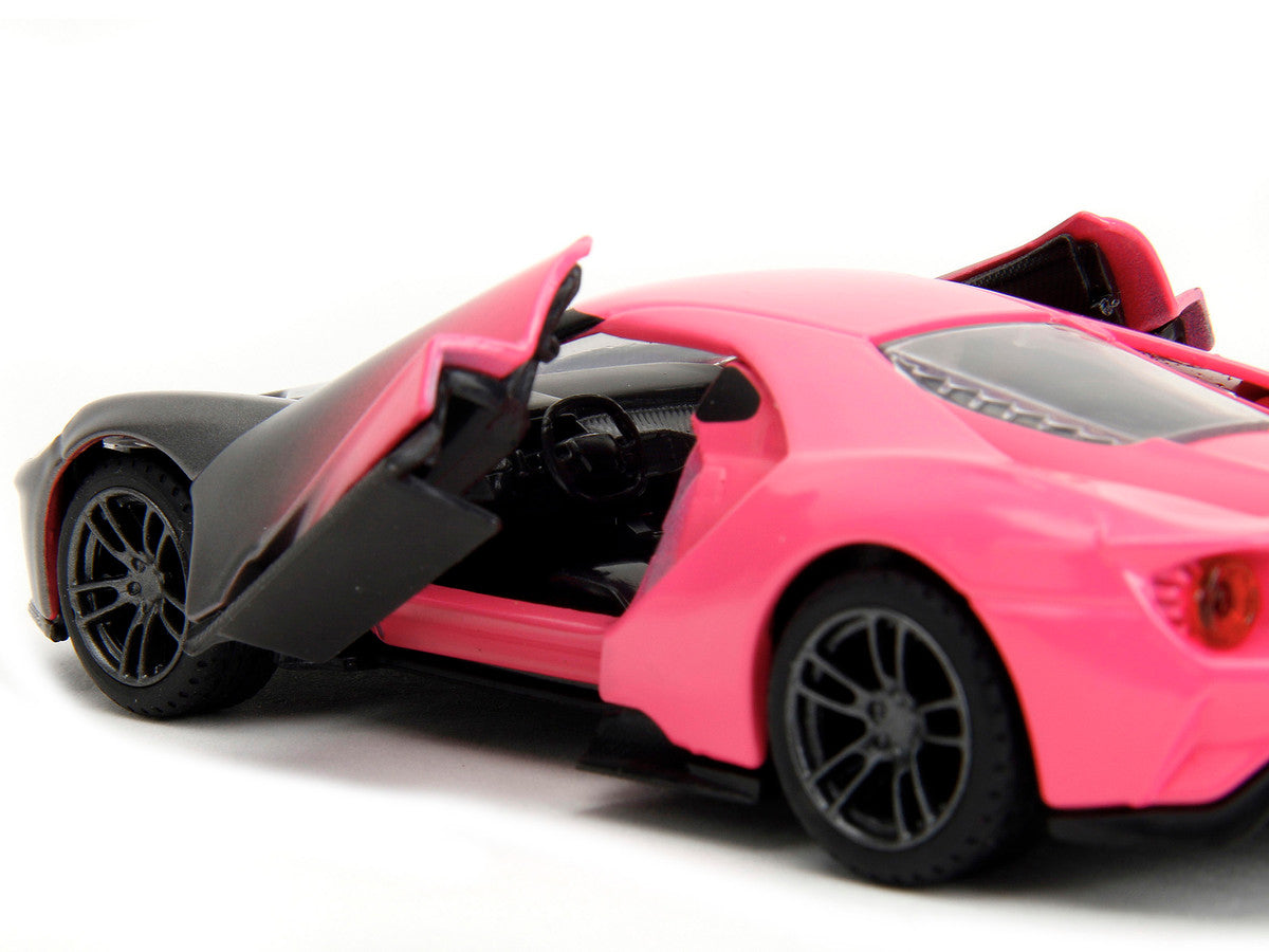 2017 Ford GT Gray Metallic and Pink Gradient "Pink Slips" Series 1/32 Diecast Model Car by Jada-2