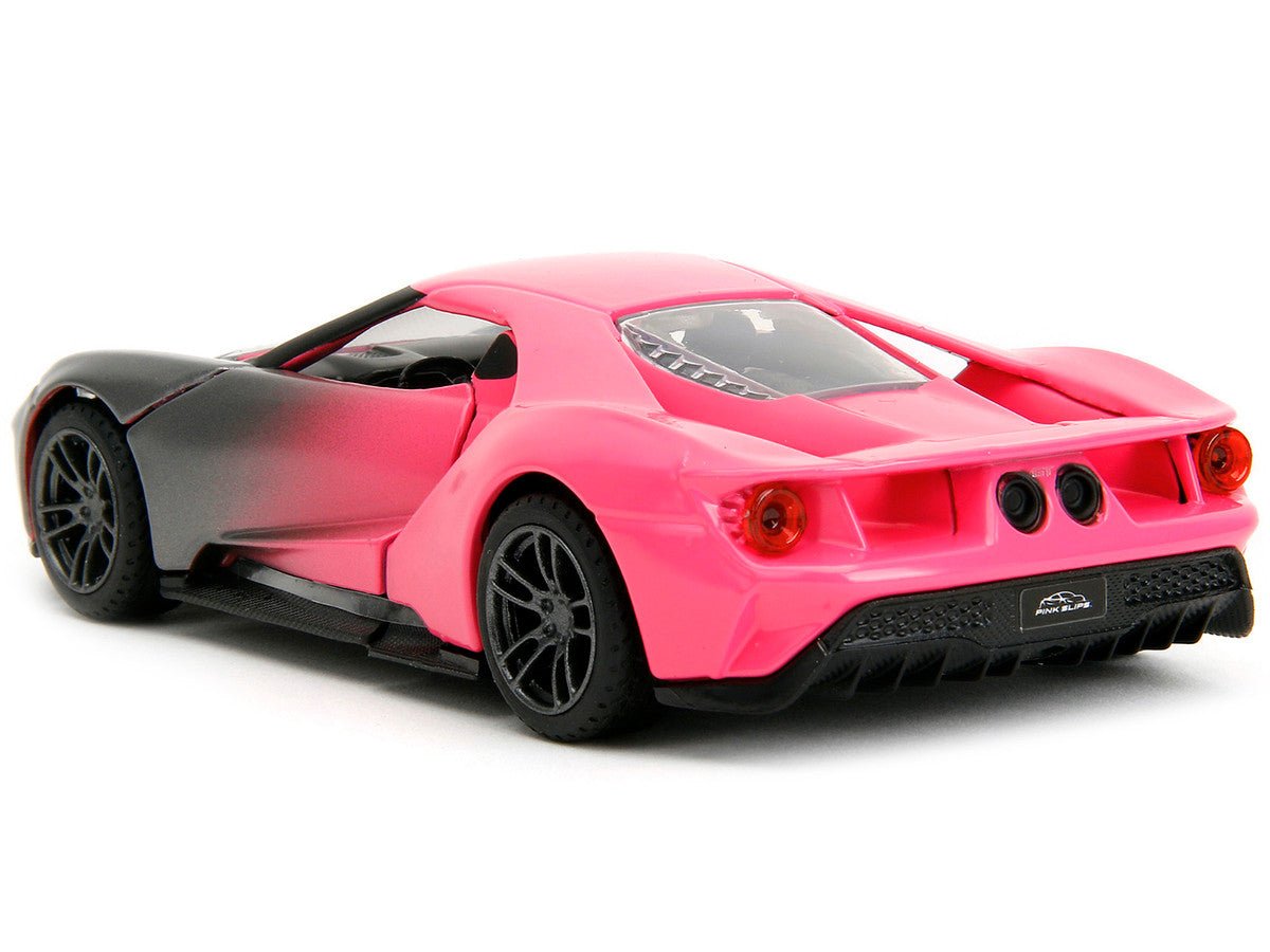 2017 Ford GT Gray Metallic and Pink Gradient "Pink Slips" Series 1/32 Diecast Model Car by Jada-4