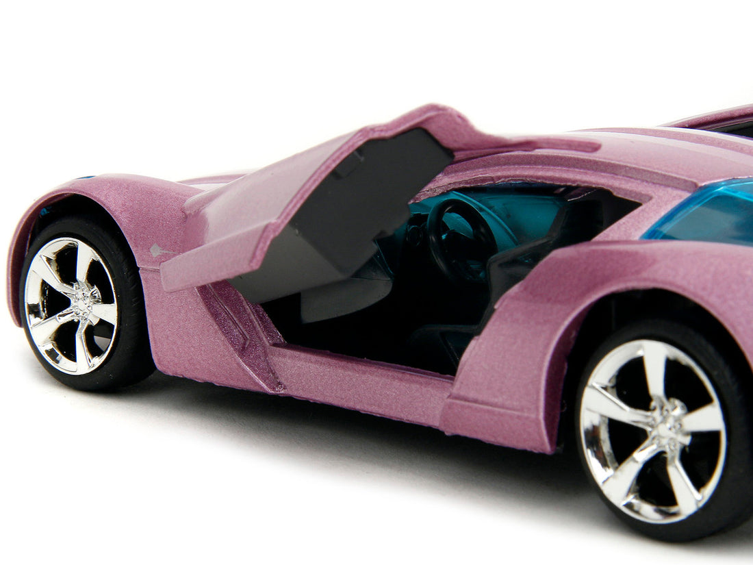 2009 Chevrolet Corvette Stingray Concept Pink Metallic with Blue Tinted Windows "Pink Slips" Series 1/32 Diecast Model Car by Jada-2