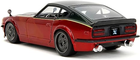 Datsun 240Z 1972 – Red/Black Jada 1:24 – Fast &amp; Furious: Fast X | 34916 Side and Rear View