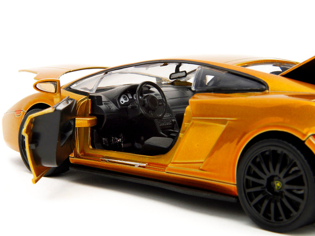 Lamborghini Gallardo Gold Metallic "Fast X" (2023) Movie "Fast & Furious" Series 1/24 Diecast Model Car by Jada-2