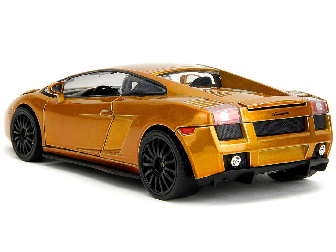 Lamborghini Gallardo Gold Metallic "Fast X" (2023) Movie "Fast & Furious" Series 1/24 Diecast Model Car by Jada-4