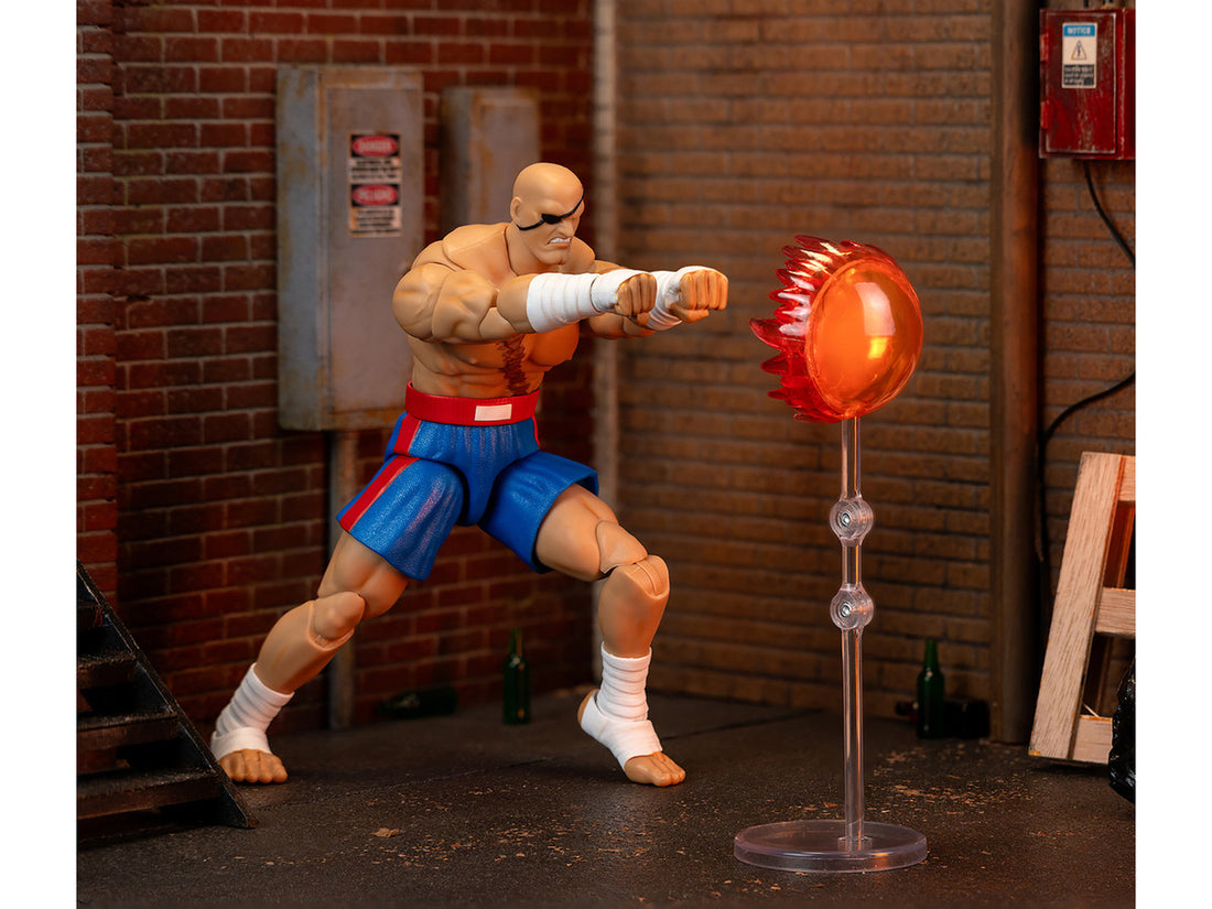 Sagat 7.5" Moveable Figure with Accessories and Alternate Head and Hands "Ultra Street Fighter II: The Final Challengers" (2017) Video Game Model by Jada-2