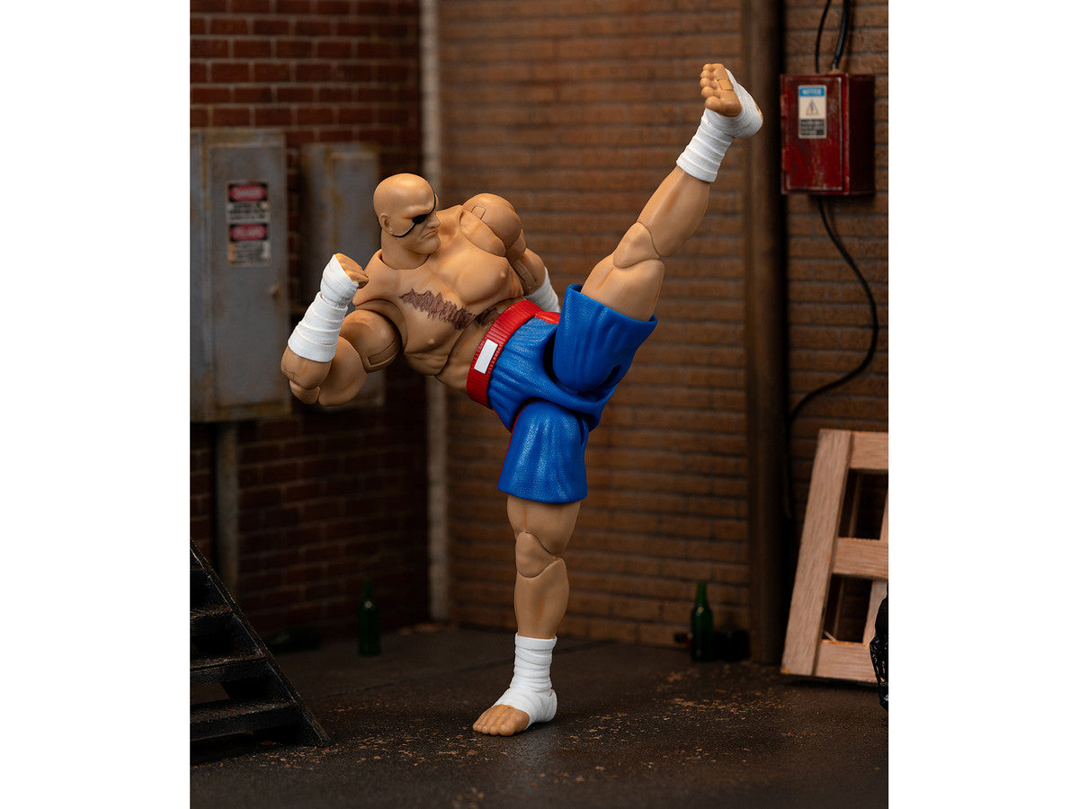Sagat 7.5" Moveable Figure with Accessories and Alternate Head and Hands "Ultra Street Fighter II: The Final Challengers" (2017) Video Game Model by Jada-3