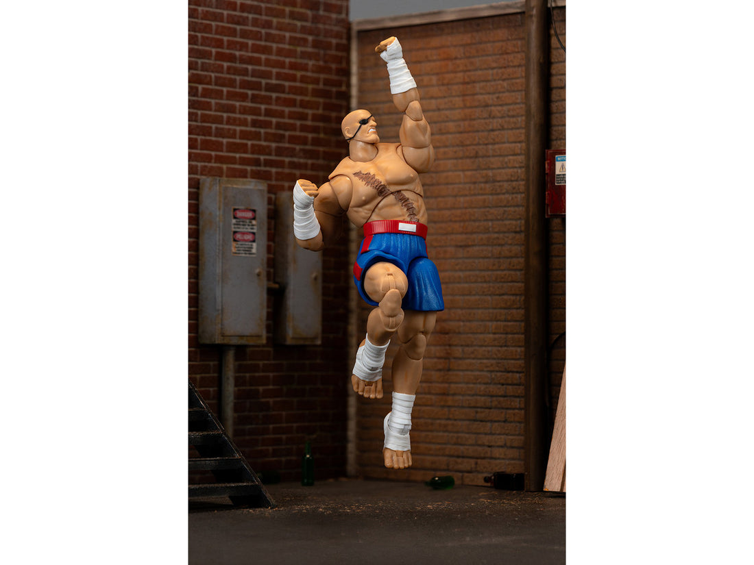 Sagat 7.5" Moveable Figure with Accessories and Alternate Head and Hands "Ultra Street Fighter II: The Final Challengers" (2017) Video Game Model by Jada-4