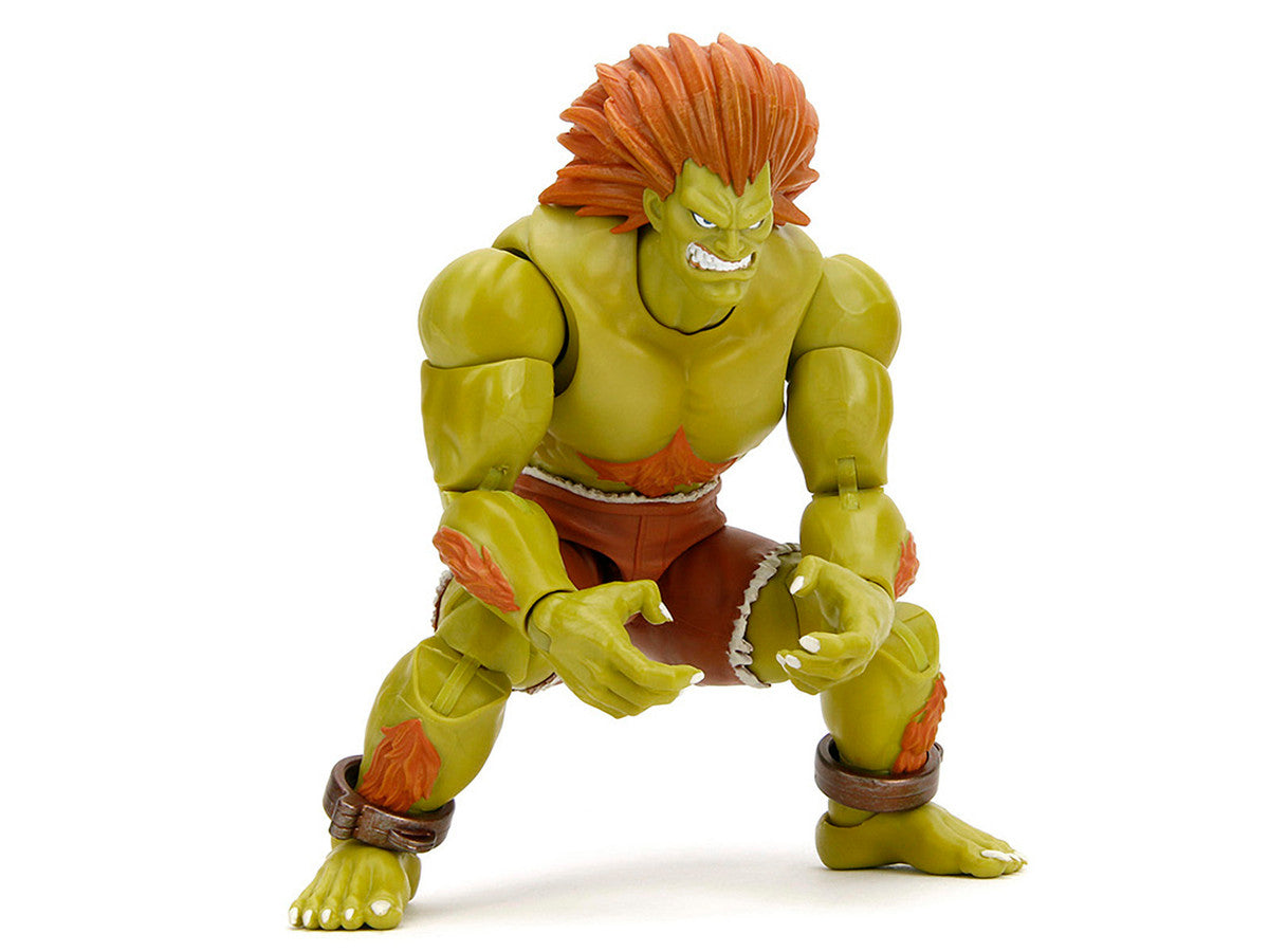 Blanka Ultra Street Fighter II articulated collectible figure fighting pose