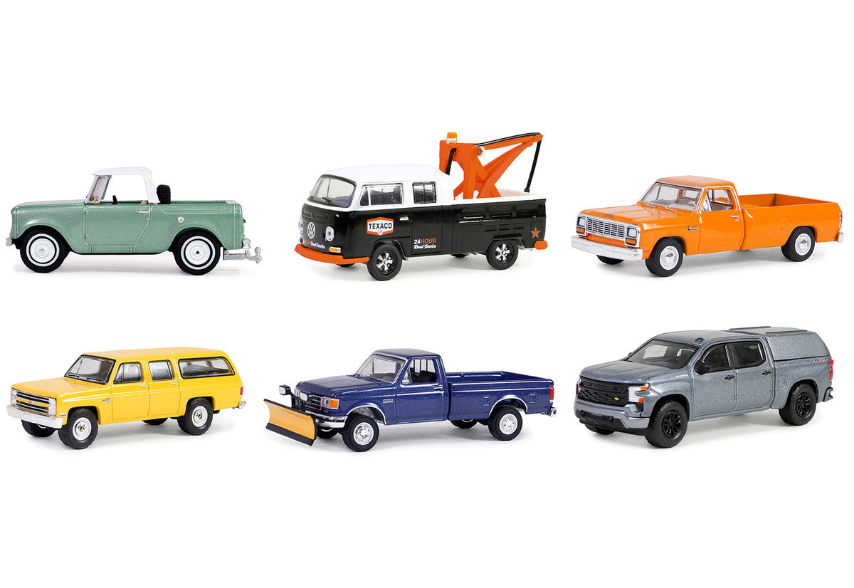 "Blue Collar Collection" Set of 6 pieces Series 13 1/64 Diecast Model Cars by Greenlight-1