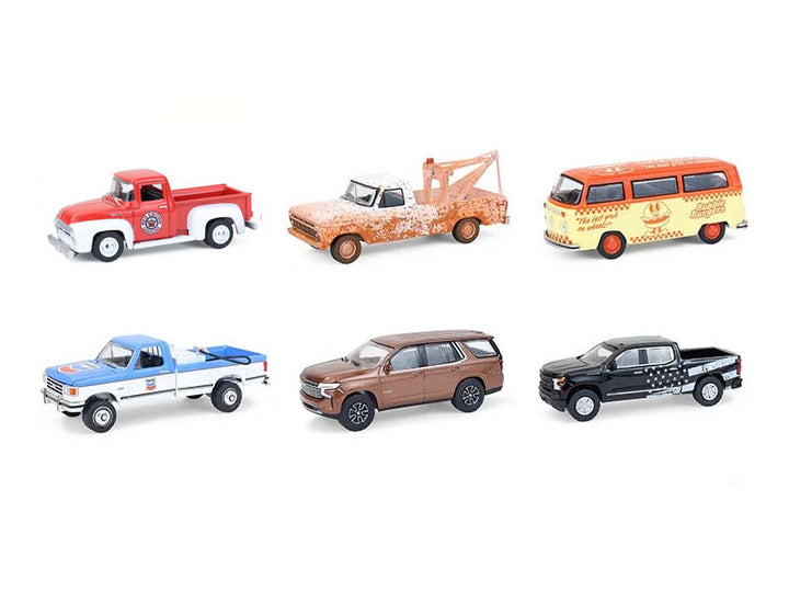 Blue Collar Collection Series 14 Set of 6 pieces 1/64 Diecast Model Cars by Greenlight