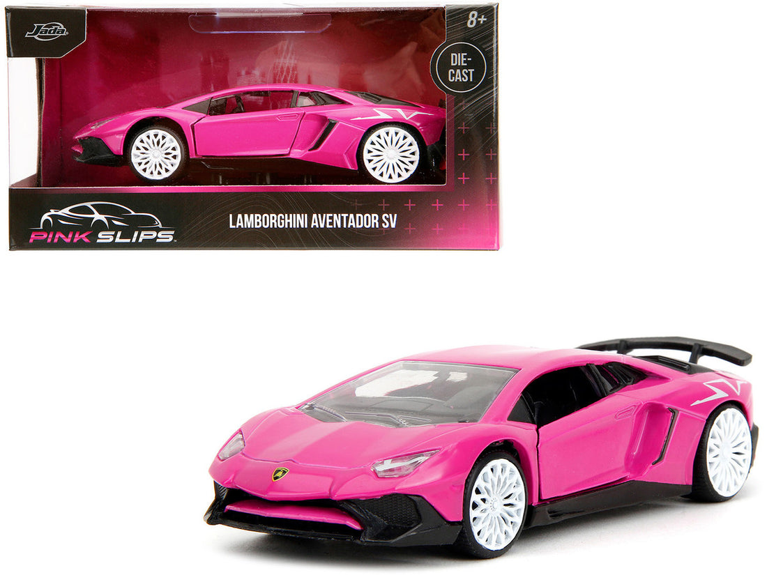 Lamborghini Aventador SV Pink "Pink Slips" Series 1/32 Diecast Model Car by Jada-0