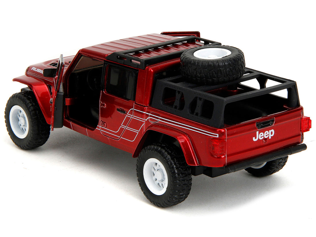 2020 Jeep Gladiator Pickup Truck Candy Red "Pink Slips" Series 1/32 Diecast Model Car by Jada-3