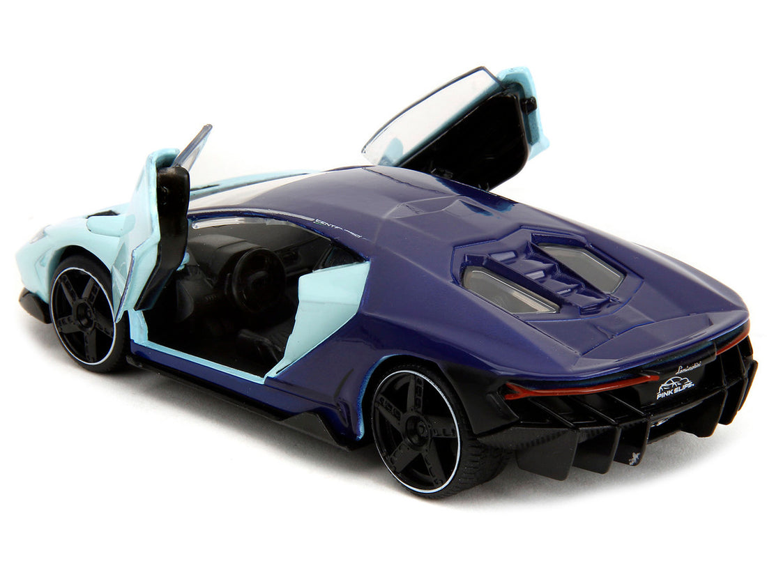 Lamborghini Centenario Light Blue and Purple "Pink Slips" Series 1/32 Diecast Model Car by Jada-3